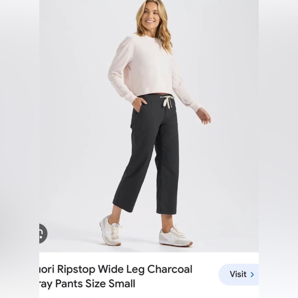 Vuori rip stop wideleg in charcoal, M
